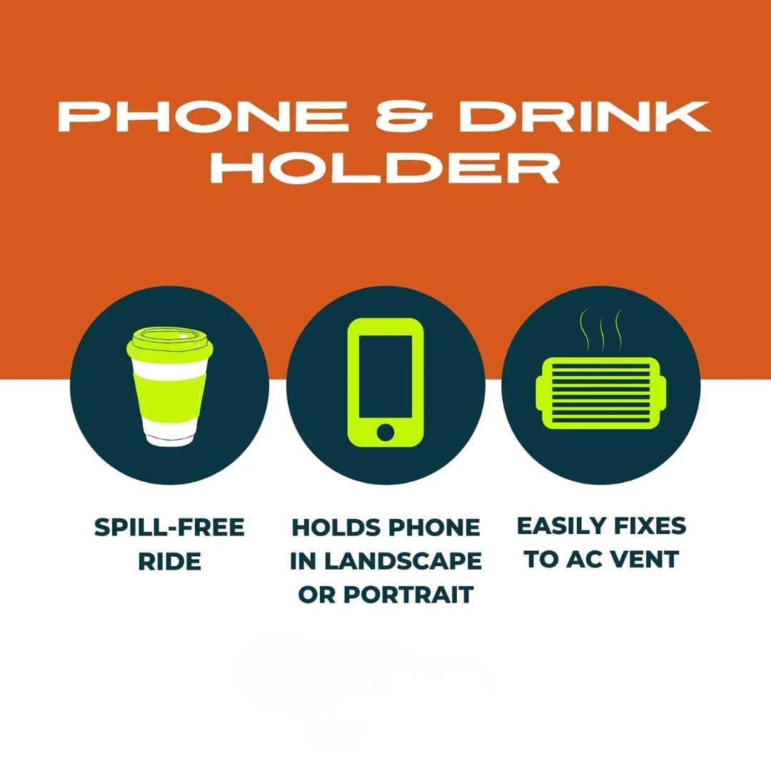 Smartphone & Drink AC Holder