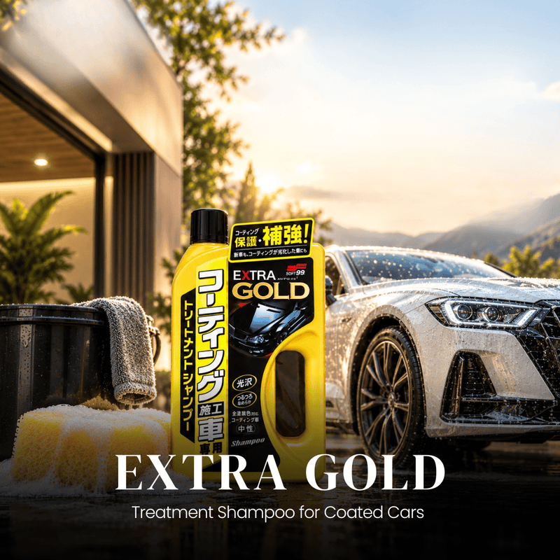EXTRA GOLD Treatment Shampoo for Coated Cars - Premium Car Wash, Enhances Coating, Protects Paint, 500ml