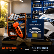 Glaco Roll-On + 350 GSM Microfiber Cloth Combo