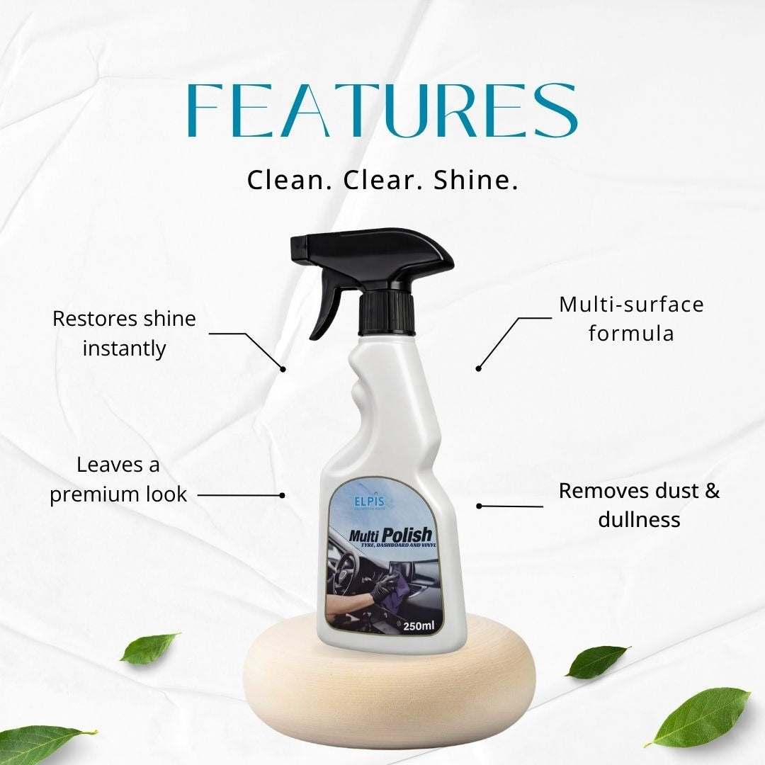 Elpis Multi Polish 250ml | Dashboard & Tyre Polish