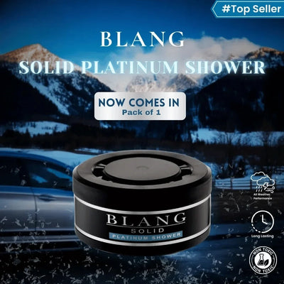 Blang Solid Air Freshener - Platinum Shower Scent, Long-Lasting Car Fragrance, Gel-Based, Non-Toxic 60g