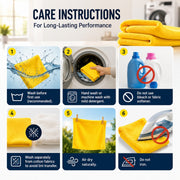 Microfiber Towel 600 GSM – Pack of 2 Super Absorbent Car Drying Towels