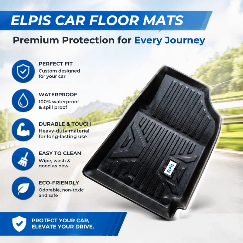 Suitable for Mahindra Thar 2020 Onwards ,ELPIS® Premium Quality Car Floor Mat LLM.