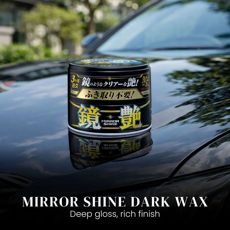 SOFT99 Mirror Shine Dark Wax – 200g, Car Paint Wax for Gloss Enhancement & Protection, Made in Japan