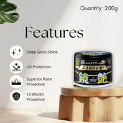 SOFT99 Mirror Shine Dark Wax – 200g, Car Paint Wax for Gloss Enhancement & Protection, Made in Japan