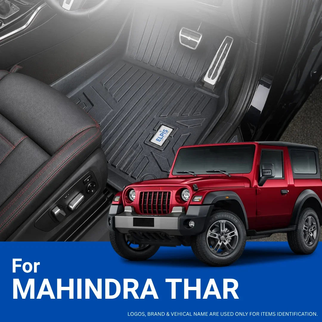 Suitable for Mahindra Thar 2020 Onwards ,ELPIS® Premium Quality Car Floor Mat LLM.