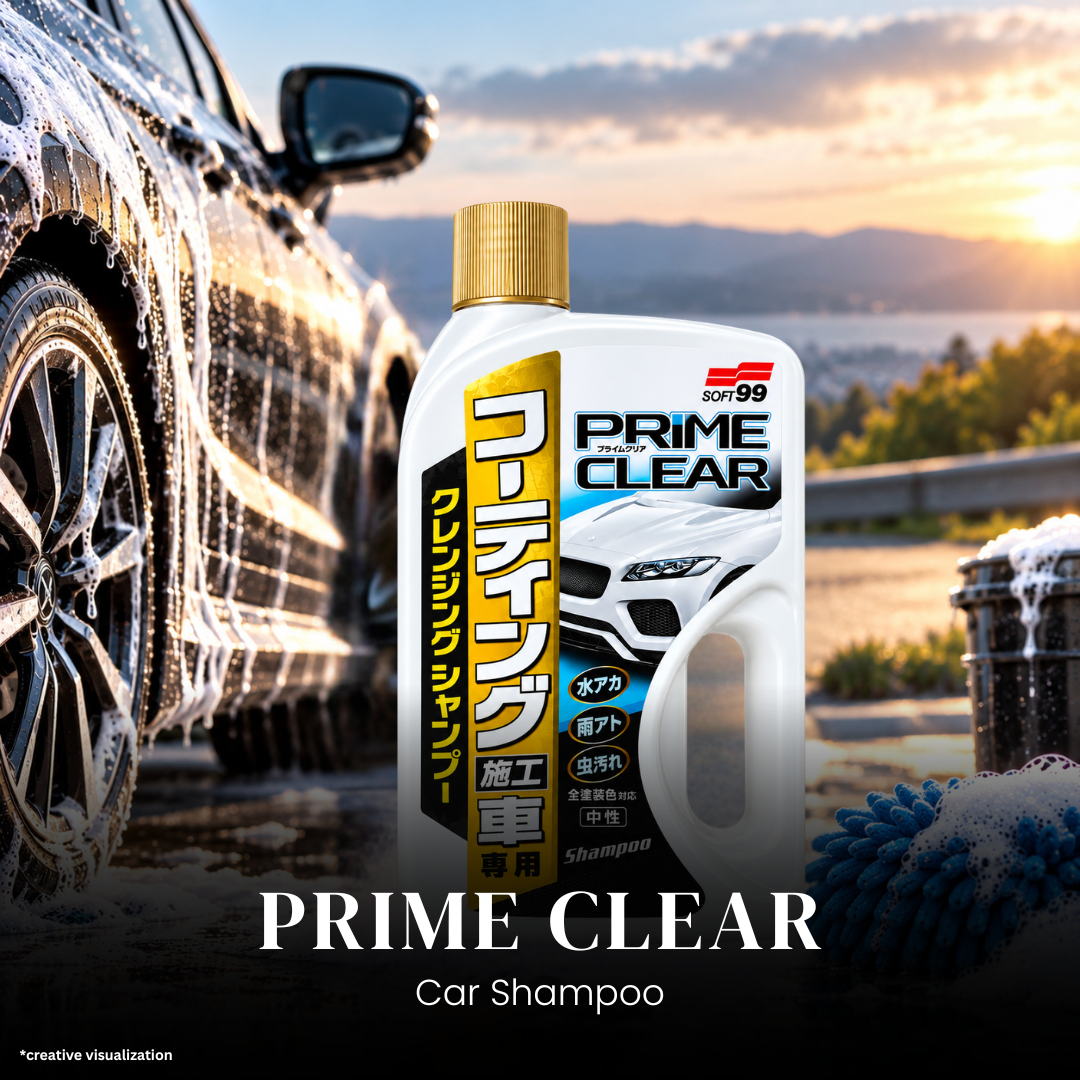 SOFT99 Prime Clear Shampoo 750ml – Cleansing Shampoo for Car Body Wash