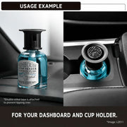 Carmate Squash Cruise Liquid Lime Squash Car Perfume – 160ml Long Lasting Citrus Air Freshener, Compact Design for Cup Holder & Dashboard