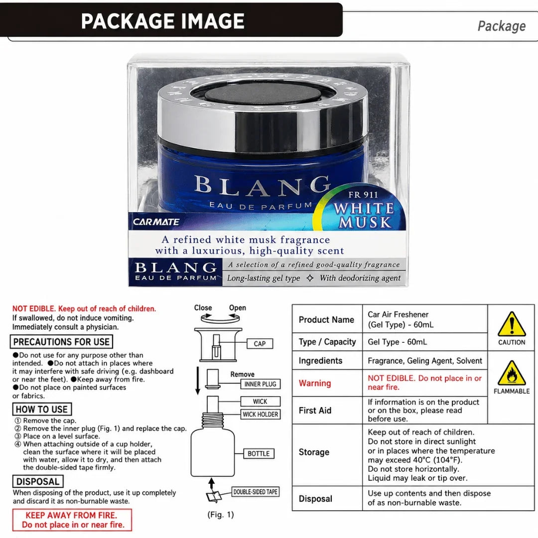Blang Gel Deodorizing White Musk Scent