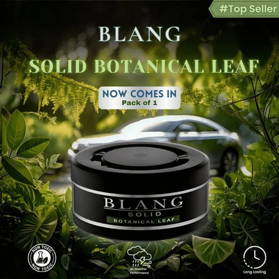Blang Solid Air Freshener - Botanical Leaf Scent, Long-Lasting Car Fragrance, Gel-Based, Non-Toxic 60g