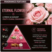 Carmate Blang Hanging Rose Eternal Flower Car Perfume | Pack of 3