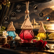 OIVA Velvet Musk hanging car perfume – warm premium fragrance for car interior India