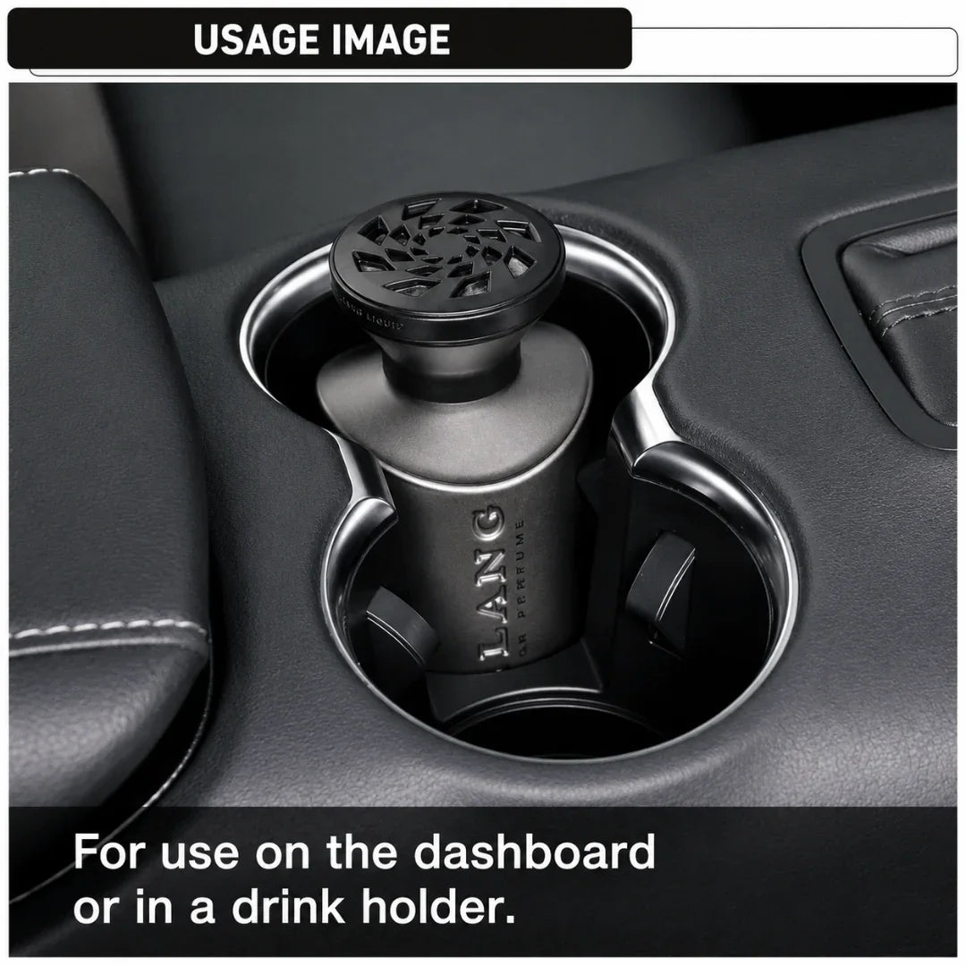 Carmate Blang Solid Car Air Freshener White Musk – 165ml Long Lasting Perfume with Adjustable Cap, Fits Cup Holder & Dashboard