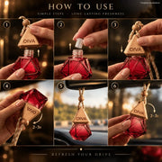 OIVA car hanging perfume Delta Series – best car perfume India Velvet Musk variant