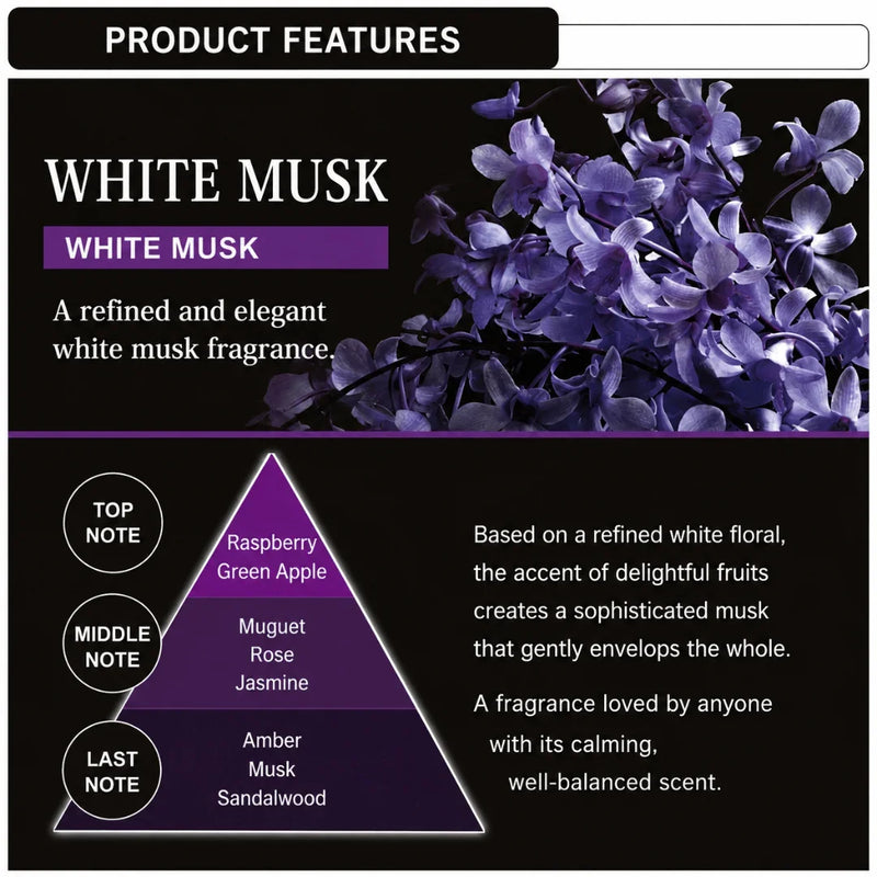 Carmate Blang Hanging Rose White Musk Car Air Freshener | Pack of 3