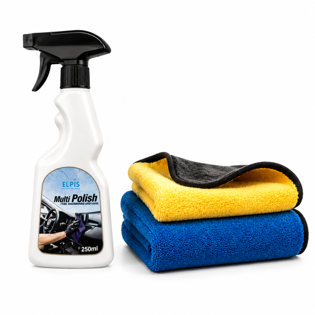 Elpis Multi Polish + Microfiber Towel 600 GSM Combo
