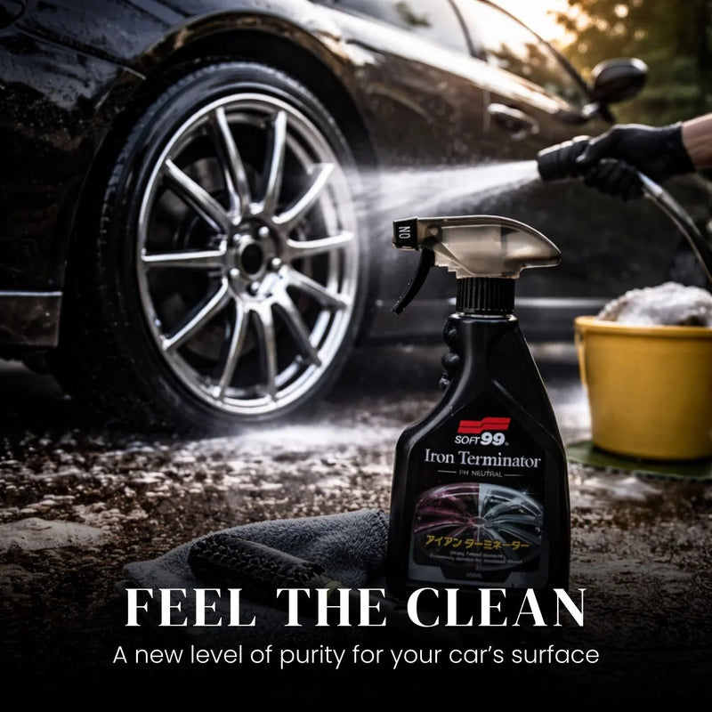 Soft99 Iron Terminator – Advanced Iron Remover & Wheel Cleaner Spray | Safe for Paint & Rims | pH-Balanced | Color-Changing Formula – 500ml
