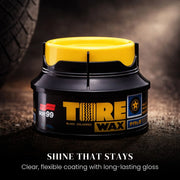 Soft99 Tire Wax Black 170g | Long-Lasting Tire Shine & Protection