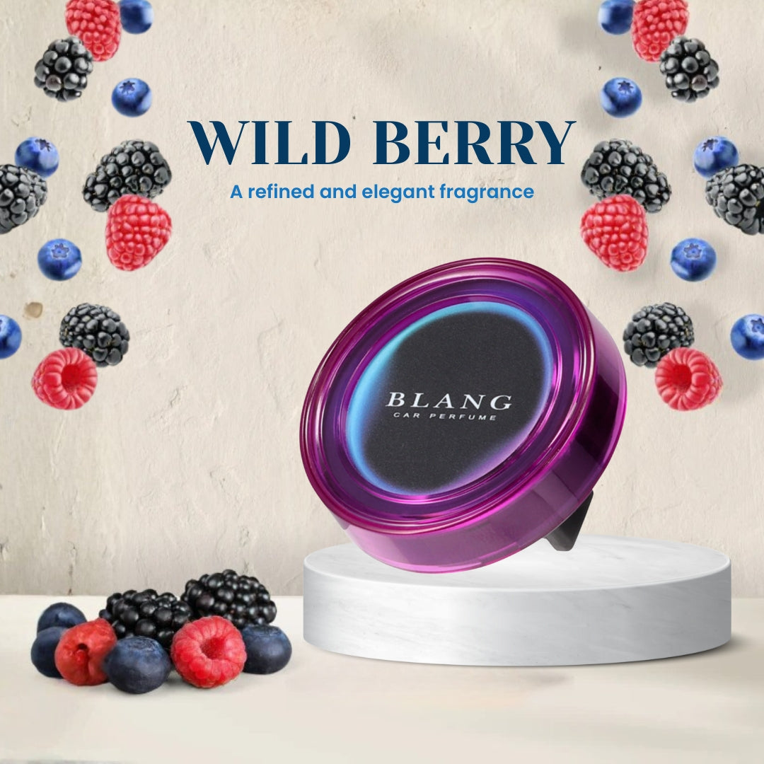 Carmate Blang Wild Berry Car Vent Clip Air Freshener – Long-Lasting Car Perfume with Neon Gradient Design