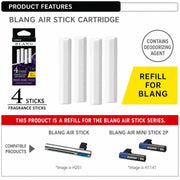 Blang Air Stick Car Perfume Refill – White Musk Fragrance Cartridge for AC Vent Perfume Stick
