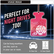 Carmate Blang Hanging Rose Eternal Flower Car Perfume | Pack of 3