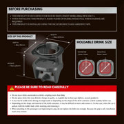 Car drink holder for Suzuki Jimny, dimensions & installation guide, holds 53-74mm drinks, auto accessory