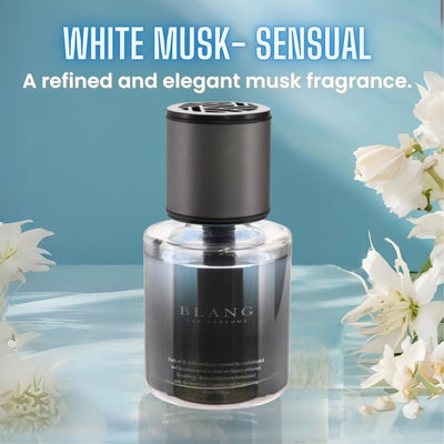 Carmate BLANG Liquid BX White Musk Sensual Car Air Freshener – Luxury Car Perfume, 110ml
