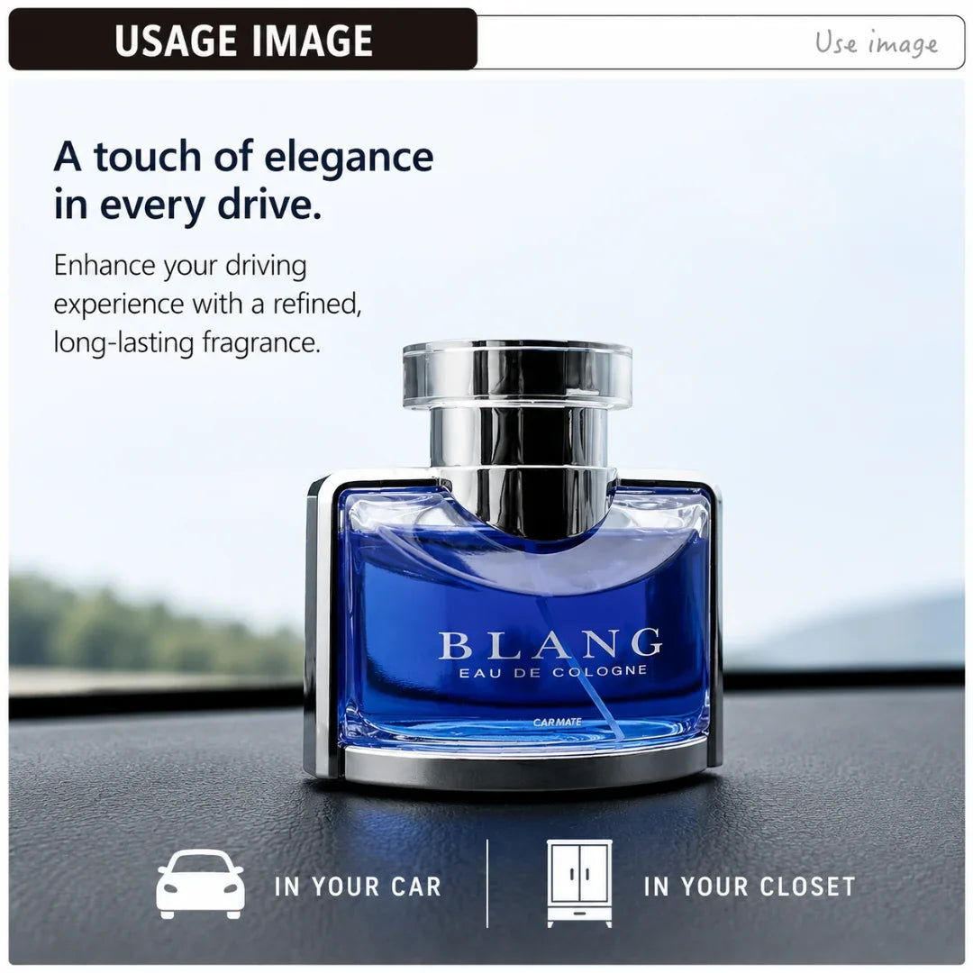 Carmate Blang Liquid Standing Car Air Freshener – 125ml Raspberry, Rose & Sandalwood Scent, Long Lasting Japanese Car Perfume