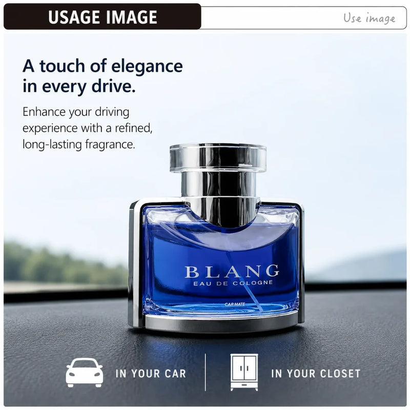 Carmate Blang Liquid Standing Car Air Freshener – 125ml Raspberry, Rose & Sandalwood Scent, Long Lasting Japanese Car Perfume