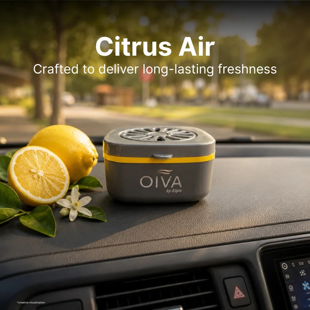 OIVA Citrus Air Gel Car Perfume – Refreshing Dashboard Air Freshener (70g)