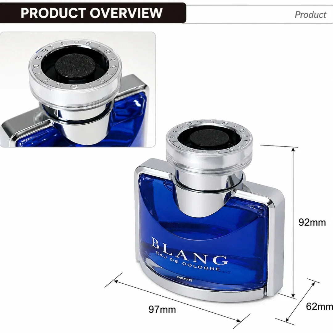 Carmate Blang Liquid Standing Car Air Freshener – 125ml Raspberry, Rose & Sandalwood Scent, Long Lasting Japanese Car Perfume