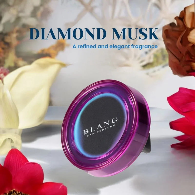 Carmate Blang Car Air Freshener Clip – Diamond Musk | Long-Lasting Car Perfume with Odor-Eliminating Formula (30 Days)
