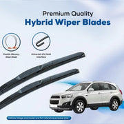 Premium hybrid wiper blades with double memory steel sheet and universal J/U hook for cars