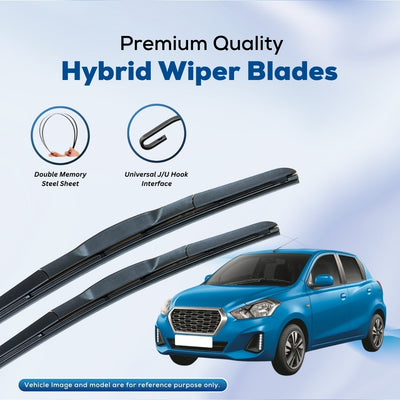 For Nissan/Renault Datsun Go/Go+ ELPIS® Premium Quality Hybrid Wiper Blades.