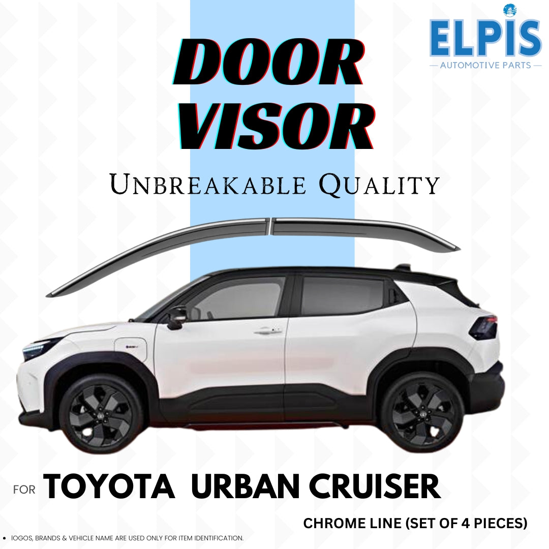 DOOR VISOR CHROME FOR TOYOTA URBAN CRUISER (2023 ONWARDS) SET OF 4