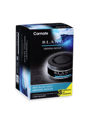 Carmate Blang Solid Shining Ocean car air freshener with fresh marine scent, odor elimination, 3 pack