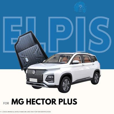 Suitable for MG Hector Plus 2022 Onwards ,ELPIS® Premium Quality Car Floor Mat LLM.