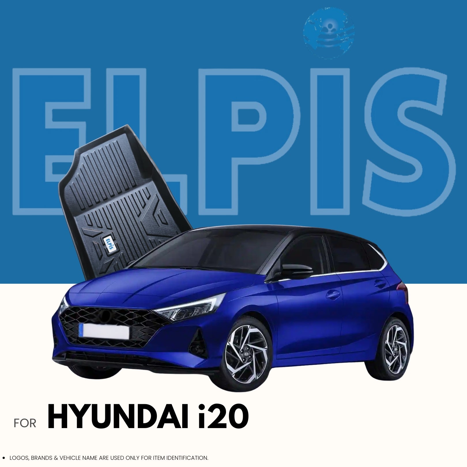 Suitable for Hyundai i20 2023 Onwards ,ELPIS® Premium Quality Car Floor Mat LLM.