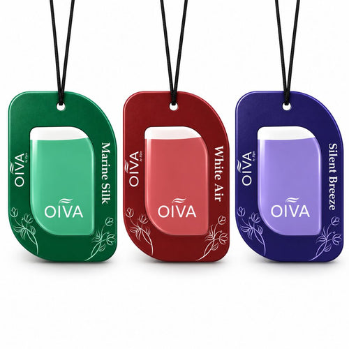 OIVA GEL CAR HANGING PERFUME 3P - MULTI FRAGRANCE(WHITE AIR, SILENT BREEZE, MARINE SILK)