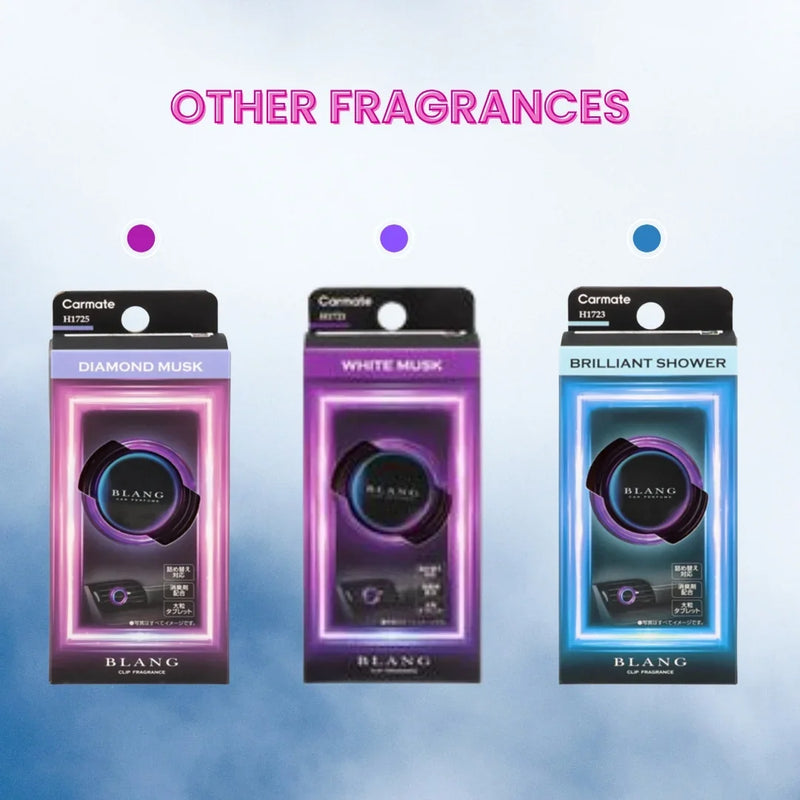Carmate Blang Wild Berry Car Vent Clip Air Freshener – Long-Lasting Car Perfume with Neon Gradient Design