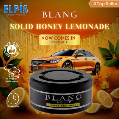 Blang Solid Air Freshener - Honey Lemonade Scent, Long-Lasting Car Fragrance, Gel-Based, Non-Toxic 60g