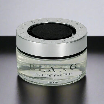 Carmate Blang Perfume Jelly Car Air Freshener – Light Squash Scent | Luxurious Gel-Type Fragrance with Deodorizer | Elegant Glass Design (60ml)