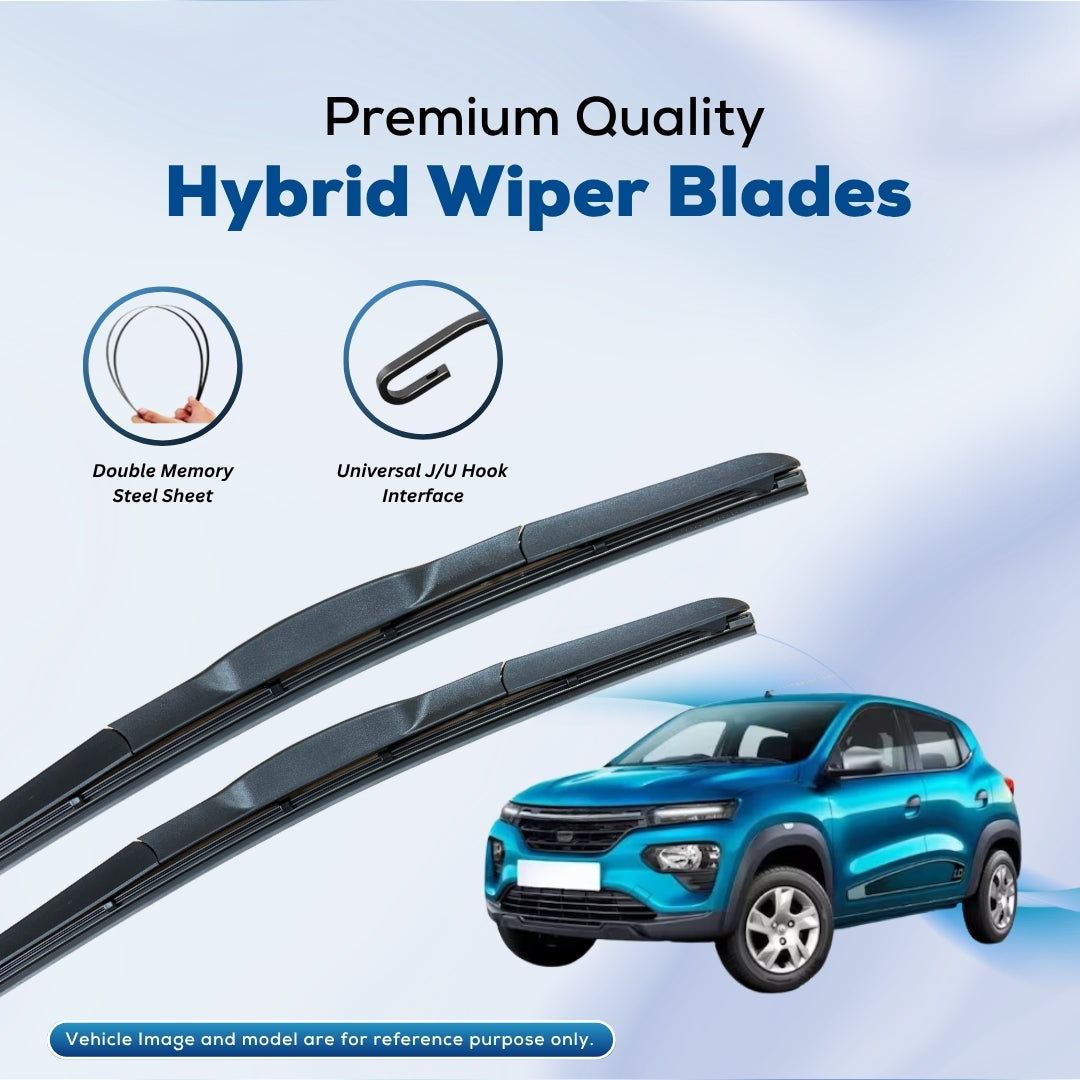 For Nissan/Renault Kwid ELPIS® Premium Quality Hybrid Wiper Blades, DIY