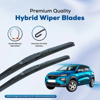 For Nissan/Renault Kwid ELPIS® Premium Quality Hybrid Wiper Blades, DIY