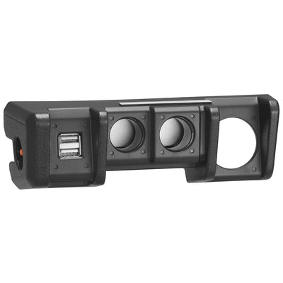 Carmate Power Supply for Suzuki Jimny | 2 Sockets + 2 USB Ports | 3A Fast Charging with LED Downlight