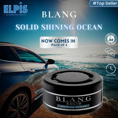 Blang Solid Air Freshener - Shining Ocean Scent, Long-Lasting Car Fragrance, Gel-Based, Non-Toxic 60g