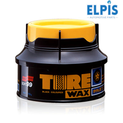 Soft99 Tire Wax Black 170g | Long-Lasting Tire Shine & Protection