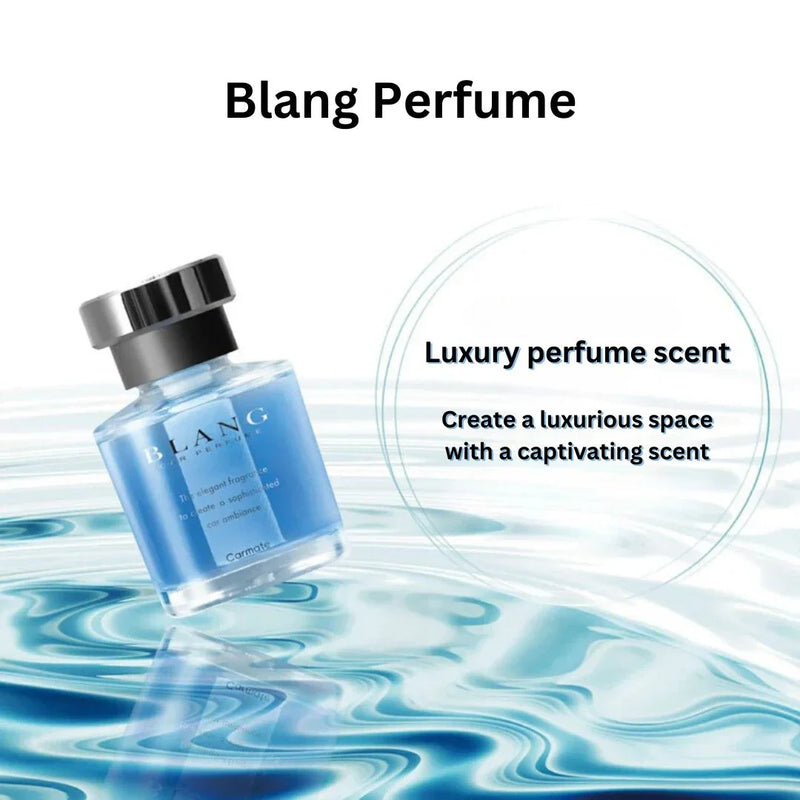 Blang Car Perfume - luxury scent for elegant car ambiance, long-lasting fragrance in blue bottle