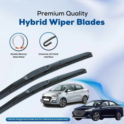 For Hyundai Verna/Xcent ELPIS® Premium Quality Hybrid Wiper Blades, DIY