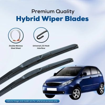 For TATA Indica(Old)  ELPIS® Premium Quality Hybrid Wiper Blades, DIY